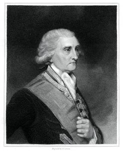 George Brydges Rodney, 1. baron Rodney, britský námořní důstojník, 1833. od E. Scriven