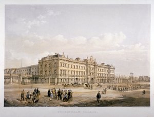 Buckinghamský palác, Londýn, 1852 od E Walker