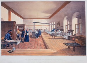 Nemocniční oddělení, Scutari, Turecko, 1856 od E Walker