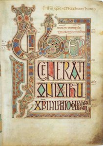 Lindisfarnská evangelia, 715-721. od Eadfrith,