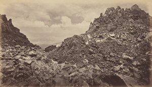 Quezaltenango z kráteru sopky, 1877. od Eadweard Muybridge