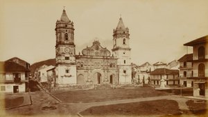 Katedrála, Panama od Eadweard Muybridge