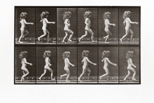 Dítě běží, deska 469 od Animal Locomotion, 1887 od Eadweard Muybridge