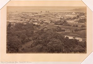 Guatemala City z Cerro del Carmen, Guatemala od Eadweard Muybridge