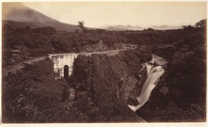 Vodopády Michatoya--Palin, Guatemala od Eadweard Muybridge