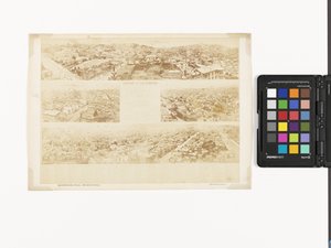 Klíč k Panorama of San Francisco, z California Street Hill od Eadweard Muybridge