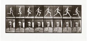 Muž běží, deska 65 z Animal Locomotion, 1887 od Eadweard Muybridge