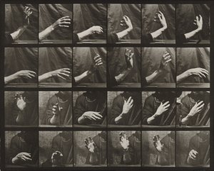 Pohyb ruky; čas bití od Eadweard Muybridge