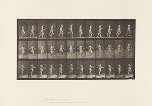 Talíř 174. Běh a skákání přes švihadlo, 1885 od Eadweard Muybridge