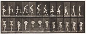 Talíř 180. Stoupání na židli a přes ni od Eadweard Muybridge