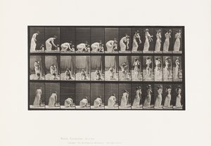 Talíř 214. Zvednutí dítěte (70) ze země, otočení od Eadweard Muybridge