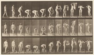 Talíř 227. Zvedající plátno ze země,, 1872-1885 od Eadweard Muybridge