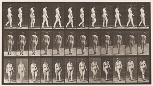 Talíř 24. Chůze, S Botami Na Vysokém Podpatku od Eadweard Muybridge