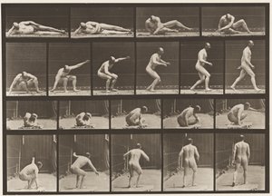 Talíř 258. Vstává ze země a odchází od Eadweard Muybridge