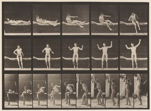 Talíř 260. Vzniká z gauče a natahovacích paží, 1885 od Eadweard Muybridge