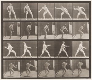 Talíř 273. Base-ball; Pitching od Eadweard Muybridge