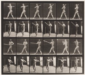 Talíř 274. Base-ball; Odpalování od Eadweard Muybridge