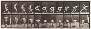 Talíř 287. Base-ball; Běh a zvedání míče od Eadweard Muybridge