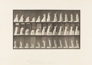Talíř 305. Zvednutí míče a házení, 1885 od Eadweard Muybridge