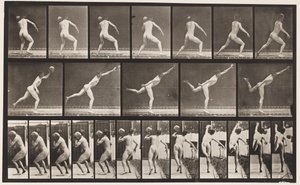 Talíř 316. Heaving a 20-lb Rock, 1885 od Eadweard Muybridge