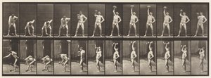 Talíř 320. Zvedání 50 lb Dumb-Bell od Eadweard Muybridge