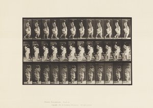 Talíř 35. Chůze, Nošení dítěte od Eadweard Muybridge