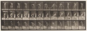Talíř 387. Farmář, pomocí lopaty s dlouhou násadou od Eadweard Muybridge