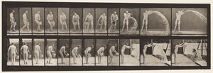 Talíř 399. Vyprazdňování vědra vody, 1872-1885 od Eadweard Muybridge