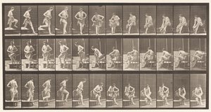 Talíř 410. Vystoupit z vany, posadit se, utřít nohy od Eadweard Muybridge