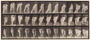 Talíř 416. Záchod, Oblékání od Eadweard Muybridge