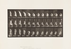 Talíř 423. Záchod; Obouvání bot a vstávání ze židle od Eadweard Muybridge