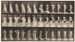Talíř 431. Záchod; Sundání oblečení od Eadweard Muybridge