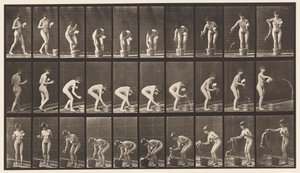 Talíř 440. Naklánění a oplachování sklenice od Eadweard Muybridge