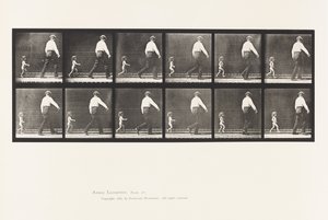 Talíř 470. Dítě 20N, Běh za mužem od Eadweard Muybridge