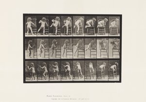 Talíř 475. Dítě, vstávání na židli od Eadweard Muybridge