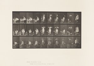Talíř 494. Různé fáze záchodu od Eadweard Muybridge