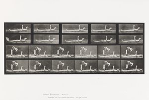 Talíř 556.Místní chorea; A, B, Při ležení od Eadweard Muybridge