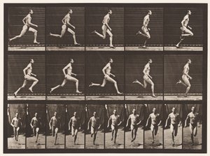 Talíř 60. Běh na půl míle (boty) od Eadweard Muybridge