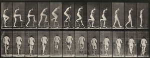 Tabulka číslo 180. Vystupování na židli a přes ni od Eadweard Muybridge