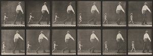 Tabulka číslo 470. Dítě běžící za mužem od Eadweard Muybridge