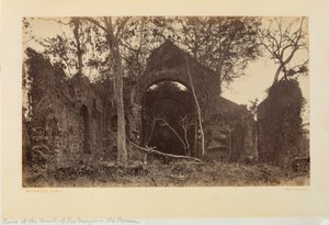 Ruiny kostela Las Monjas, Stará Panama od Eadweard Muybridge