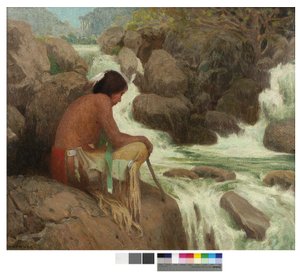 Hondo Falls, 1907 od Eanger Irving Couse
