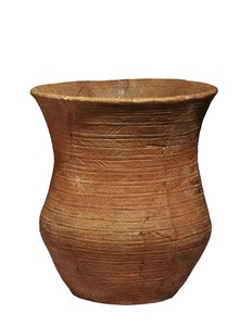 Zvonová kádinka z hrobu v Radley, Barrow Hills, cca 2500-2150 př.nl (jíl) (viz také 3073366)