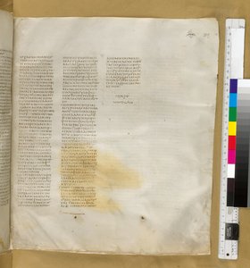 Skutky 24 z Codex Sinaiticus Add MS 43725, f.317r, asi 325-375 (inkoust na pergamenu) od Eastern Mediterranean School