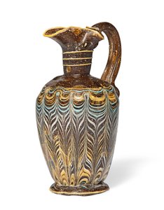 Řecké jádro oenochoe, cca 2.–1. století př. n. l. (malované sklo) od Eastern Mediterranean School