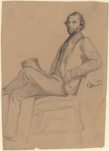Sedačková studie M.D. od Eastman Johnson
