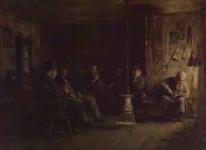 Filozofická škola v Nantucketu od Eastman Johnson