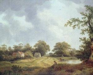 Suffolk Landscape (olej na plátně) od Ebenezer Tull