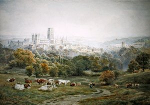 Durham (akvarel na papíře) od Ebenezer Wake Cook