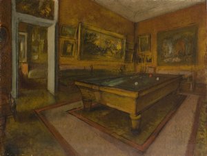 Kulečník v Ménil-Hubert od Edgar Degas